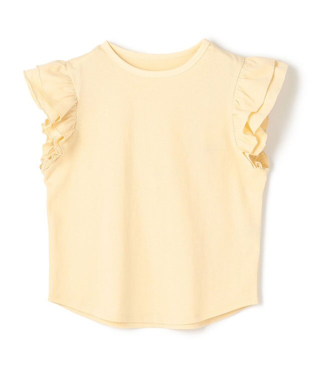 UNFILO 【110-150cm】アソート デザインTシャツ イエロー[フリルスリーブ]