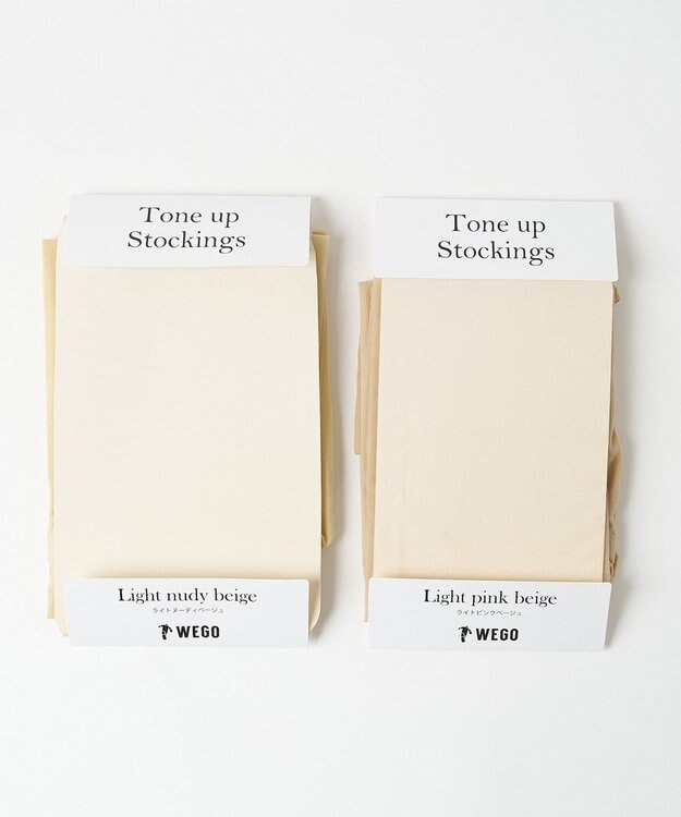 WEGO トーンアップストッキング ライトベージュ