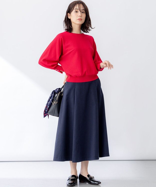 組曲 S フラワーメタルドルマン ニット オールドローズ系