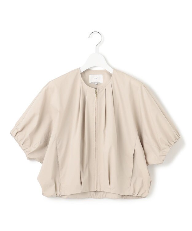 23区 【撥水性/接触冷感】ストレッチライトタイプライター コンパクトブルゾン ベージュ系