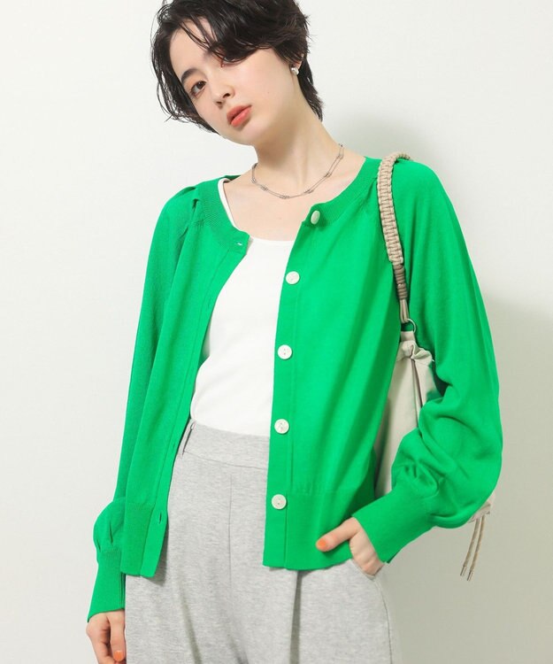 Green Parks 機能付テレコリブタンクトップ Off White