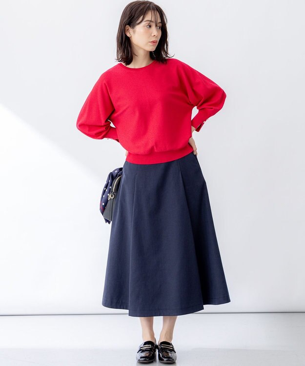 組曲 S フラワーメタルドルマン ニット オールドローズ系