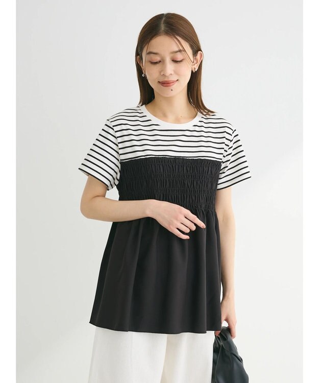 Green Parks シャーリングサテンドッキングプルオーバー