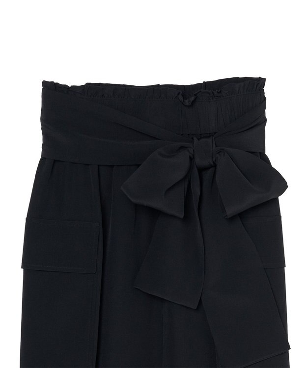 JOSEPH クレープドソワ　スカート Black