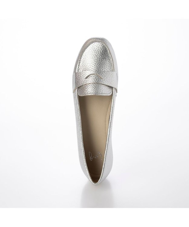 ing <ing>【WEB限定】レザーコインローファー シルバー