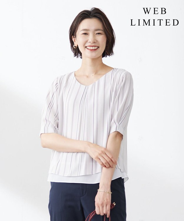 J.PRESS LADIES 【WEB限定】レイヤード カットソー ベージュ系1