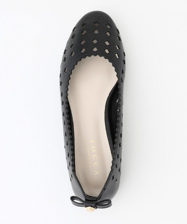 TOCCA 【大人百花掲載】LUCKY CLOVER FLATSHOES フラットシューズ ブラック系