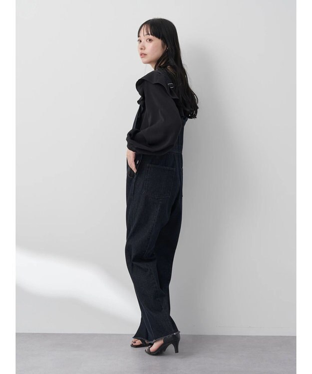 earth music&ecology オーバーオールデニム Dark Indigo