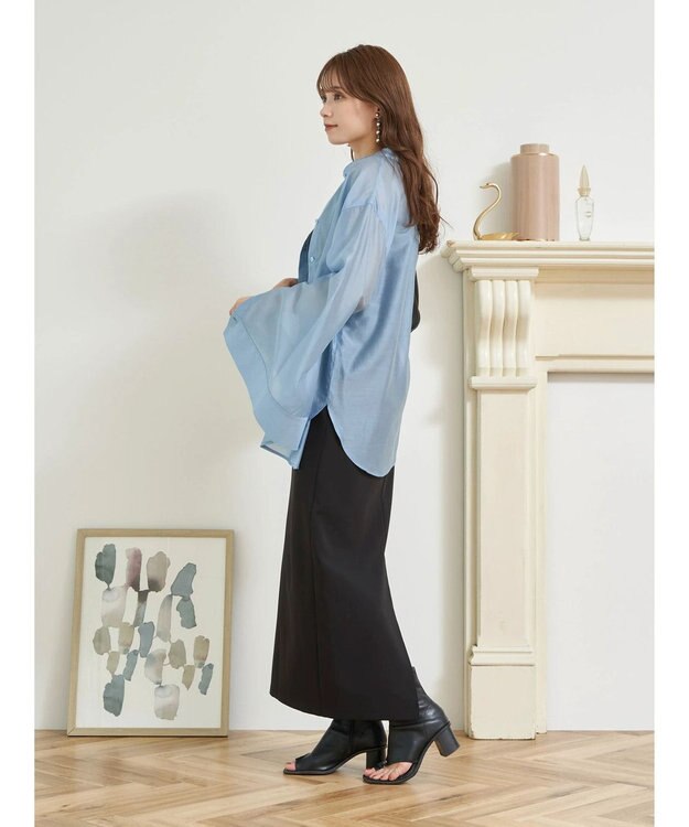 earth music&ecology マルチウェイシアーシャツ Sax