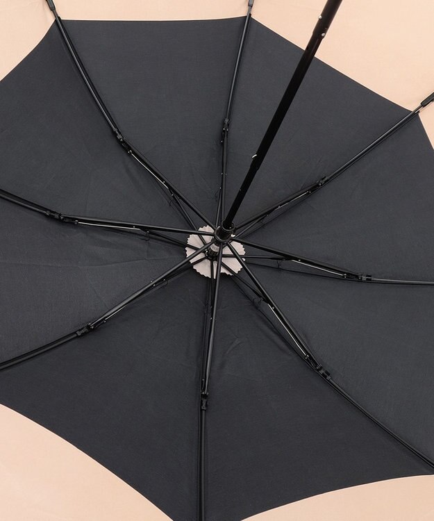 MOONBAT FURLA 【日本製】折りたたみ傘 カラーボーダー ブラック