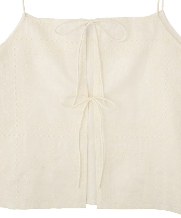 Green Parks 前後２ＷＡＹレース刺繍ビスチェ Ivory