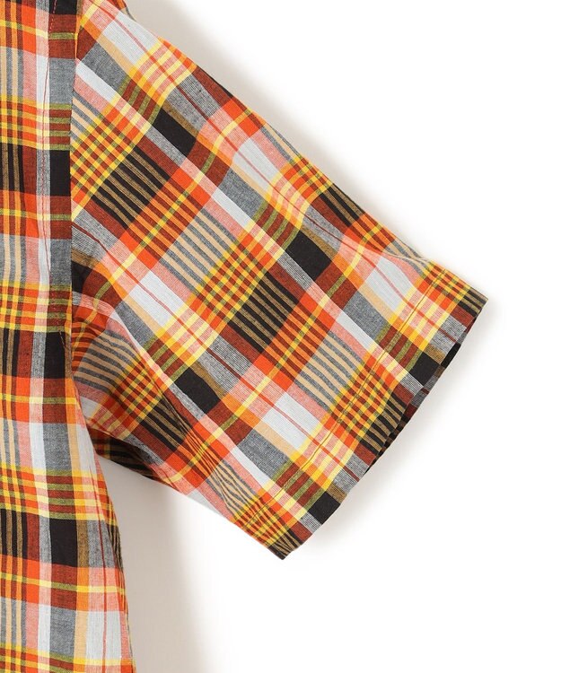 J.PRESS MEN インドマドラスチェックシャツ ライトオレンジ系3
