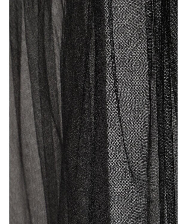 Green Parks リバーシブルチュールビスチェ Black