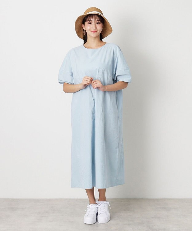 MOONBAT 【洗える】FURLA(フルラ)  ロゴ刺繍リボン 天然ハット オフホワイト