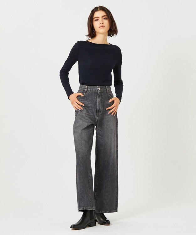 BEIGE， FORD / ボートネックトップス Navy