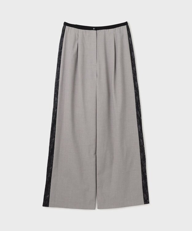 GRACE CONTINENTAL サイドレースイージーパンツ グレー