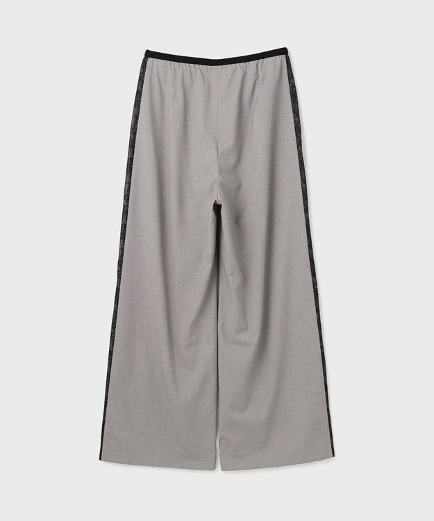 GRACE CONTINENTAL サイドレースイージーパンツ グレー