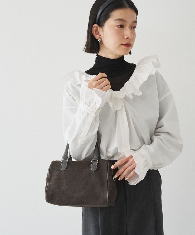 russet  スエード2WAYミニボストンバッグ(CE-1570-WEB) Gray