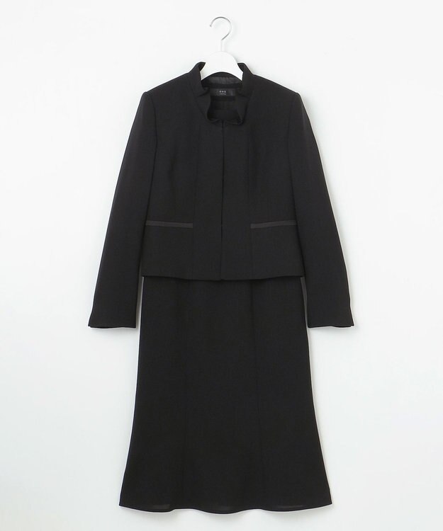 自由区 FORMAL 【襟華やか】エレガント ジャケット＋ワンピース ブラック系