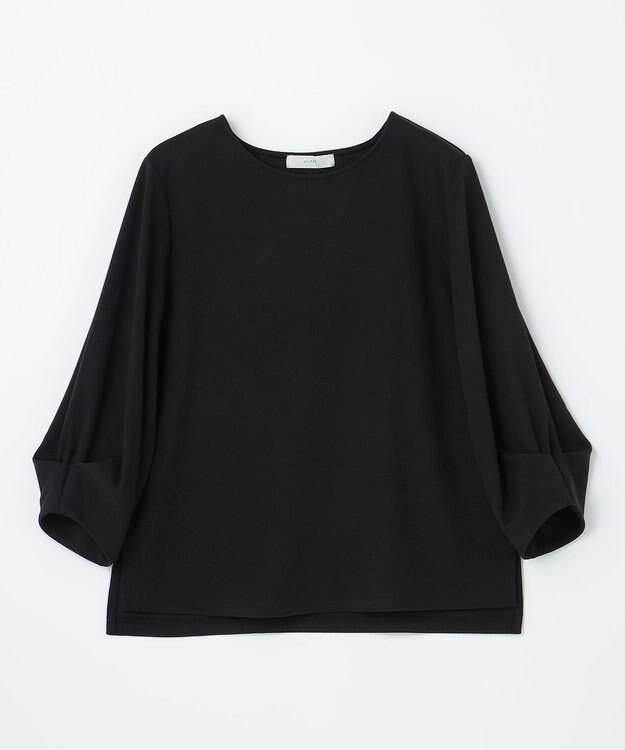 ANY L 【洗濯機可】袖タックプルオーバー ブラック