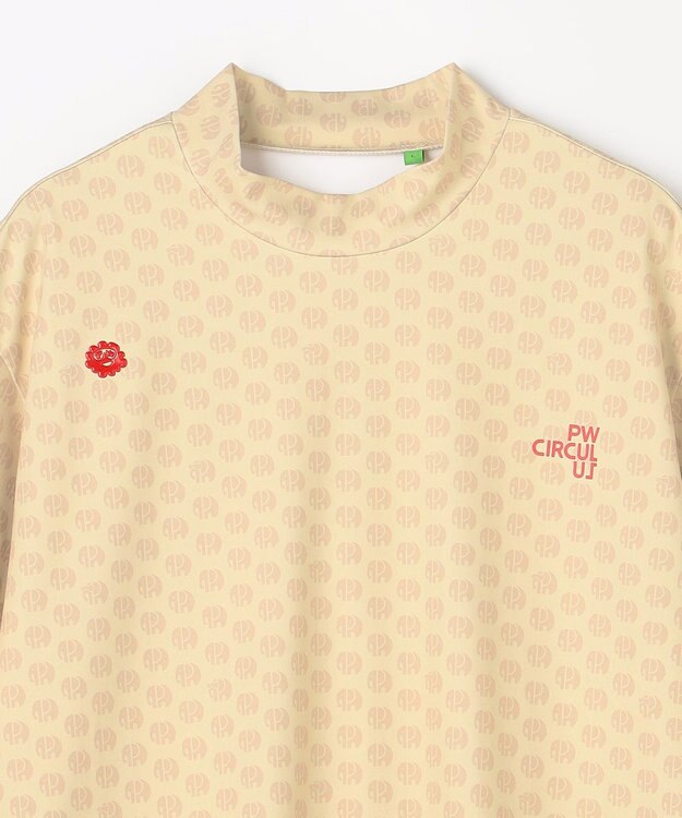 PW CIRCULUS 【MEN】エレファント ドットモックネック ゴルフ ベージュ系5