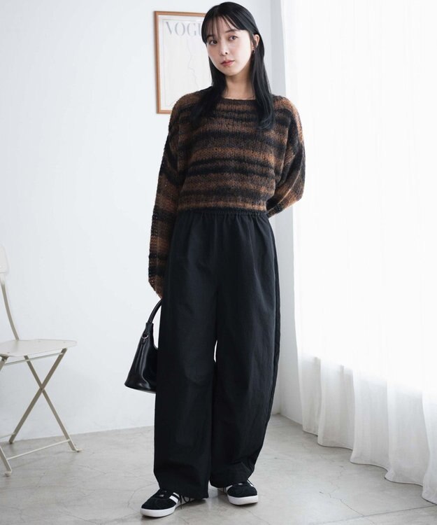 WEGO イージーカーブパンツ ブラック