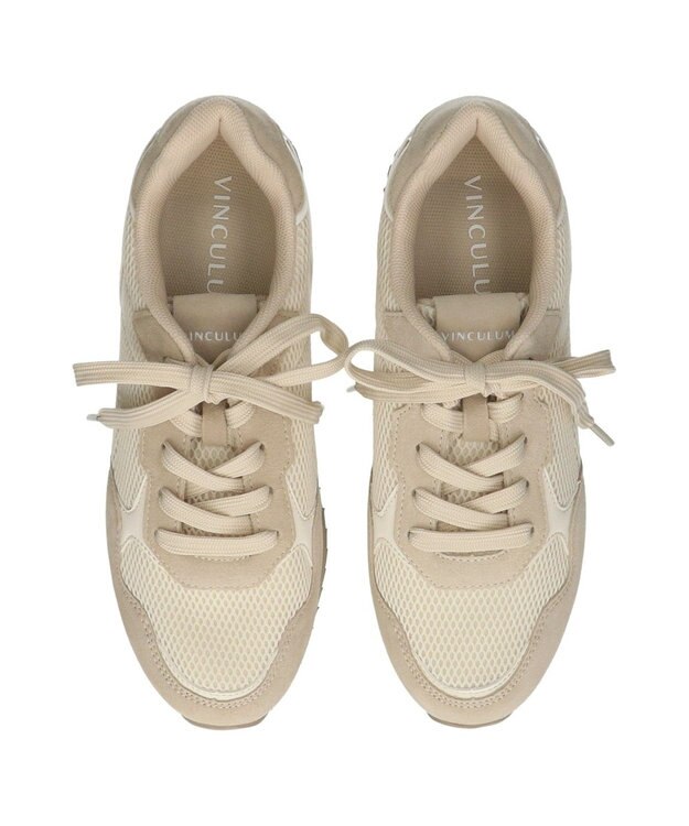 Bridget Birkin 【VINCULUM】スエードコンビ レースアップスニーカー アイボリーコンビ