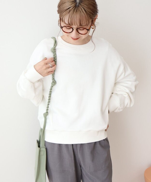 AMERICAN HOLIC タックスリーブスウェット Off White