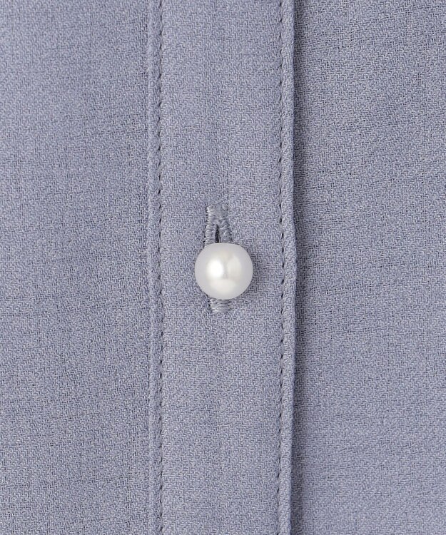 ANY SIS 【美人百花6月号掲載】スムージーポリエステル ブラウス ライトブルー