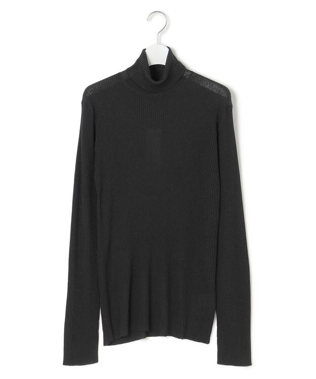 J.PRESS YORK STREET 【WOMEN】シアリブ タートルニット ブラック系