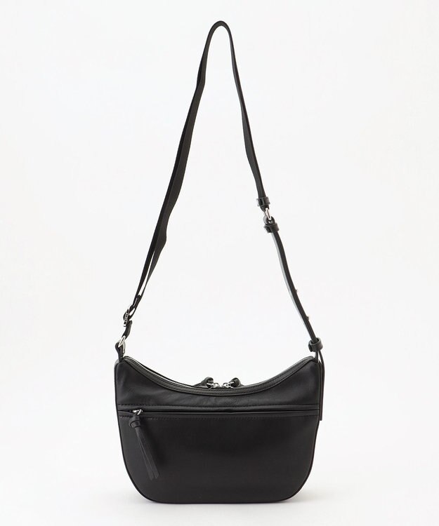 Y'SACCS イタリアンシープ　マルチポーチ付き　ホーボーバッグ ブラック