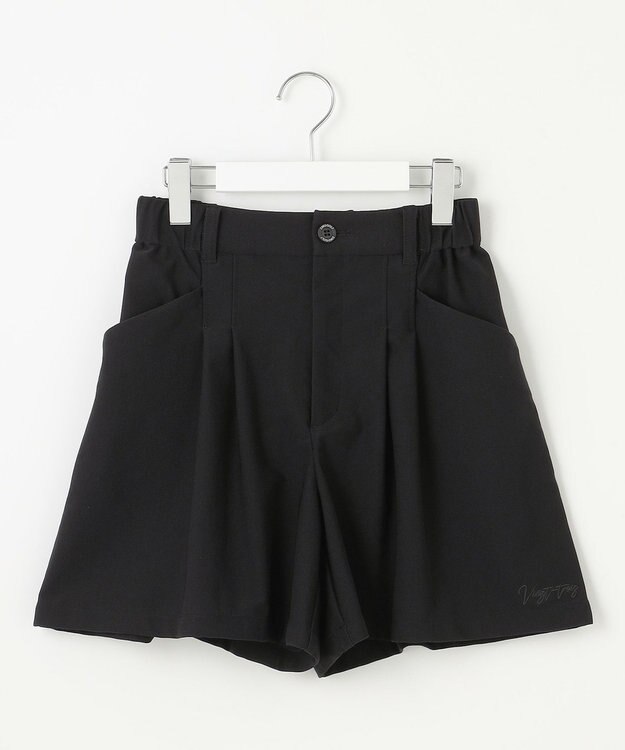 23区GOLF 着用動画あり【辻梨恵プロ着用】機能に優れた新素材「AIR TOOL」キュロットショーツ ブラック系