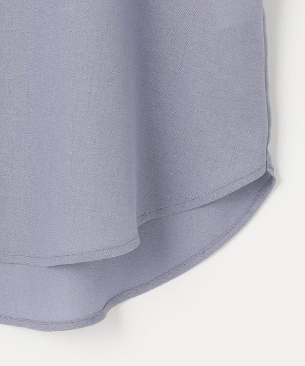 ANY SIS 【美人百花6月号掲載】スムージーポリエステル ブラウス ライトブルー