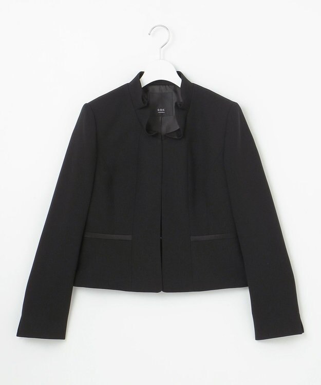 自由区 FORMAL 【襟華やか】エレガント ジャケット＋ワンピース ブラック系