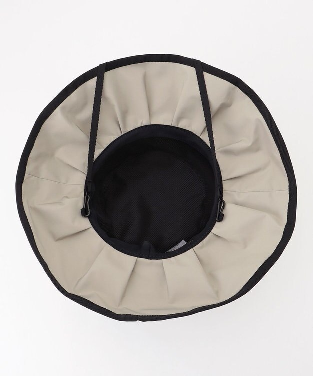 TOCCA 【UV99%以上カット・吸水速乾・抗菌防臭・洗える・サイズ調整可・強撥水】FRILL RAIN HAT レインハット ベージュ系