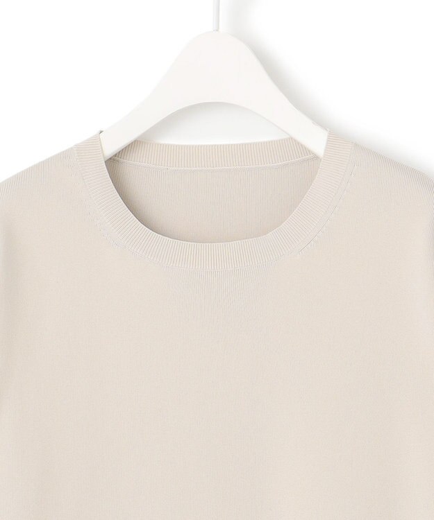 ICB 【洗える】リサイクルポリエステルハイゲージ ドッキングワンピース トープ系