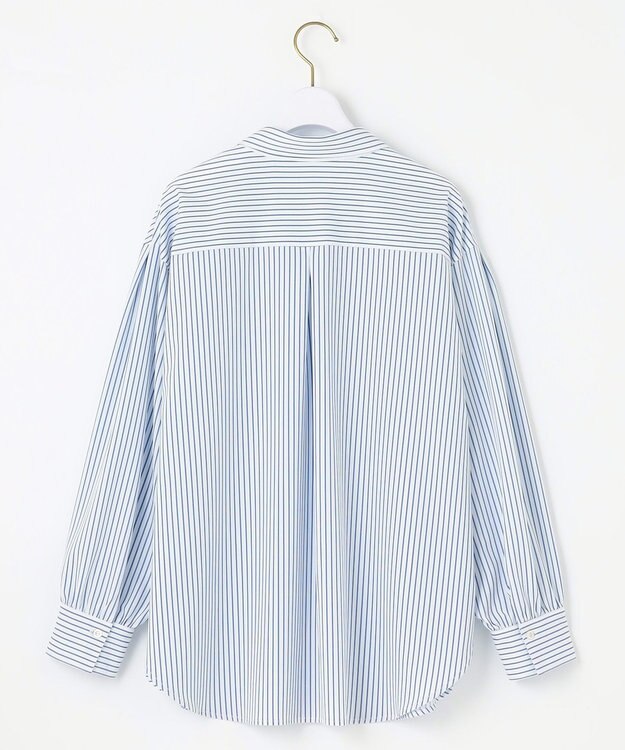 ANY SIS L 【接触冷感・UVカット】ラッシュガード シャツ ブルーストライプ