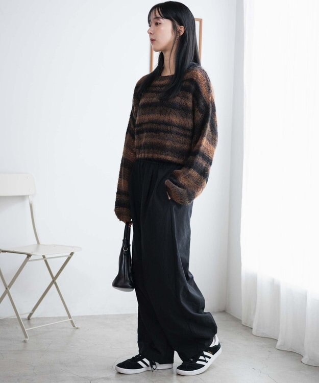 WEGO イージーカーブパンツ ブラック