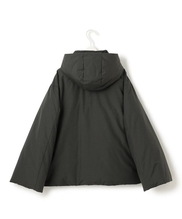 ICB 【WEB限定カラーあり・撥水加工】ADSダウン フーデットミドル丈コート チャコールグレー系