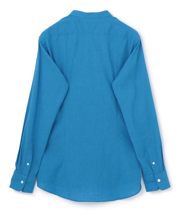 JOSEPH HOMME リネンストレッチブロード　長袖ＢＡＮＤ ターコイズブルー系