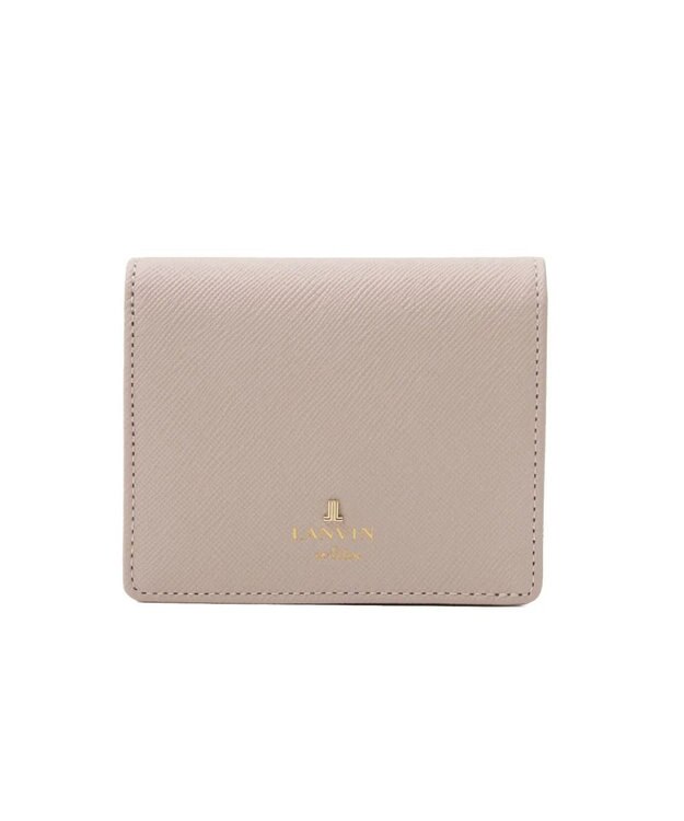 LANVIN en Bleu リュクサンブール 二つ折りコンパクト財布 ペールピンク