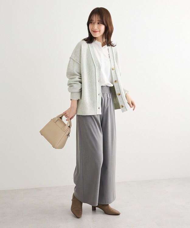 Green Parks ＭＩＸニットカーディガン Gray