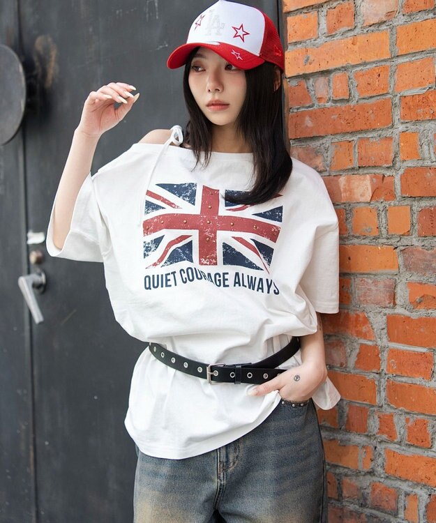 WEGO ２WAYグラフィックワンショルBIGT 柄7