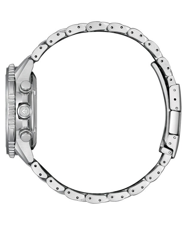 CITIZEN 【電池交換不要 クロノグラフ】航空計算尺機能搭載ウオッチ シルバー
