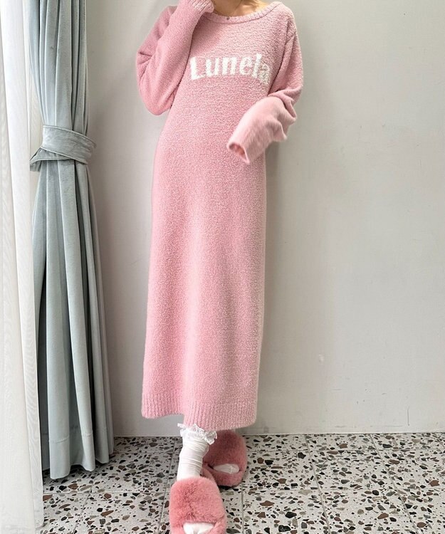 WEGO ロゴワンピース ピンク