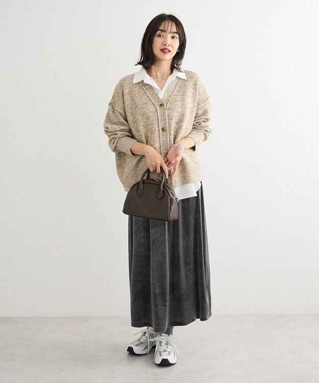 Green Parks ＭＩＸニットカーディガン Beige