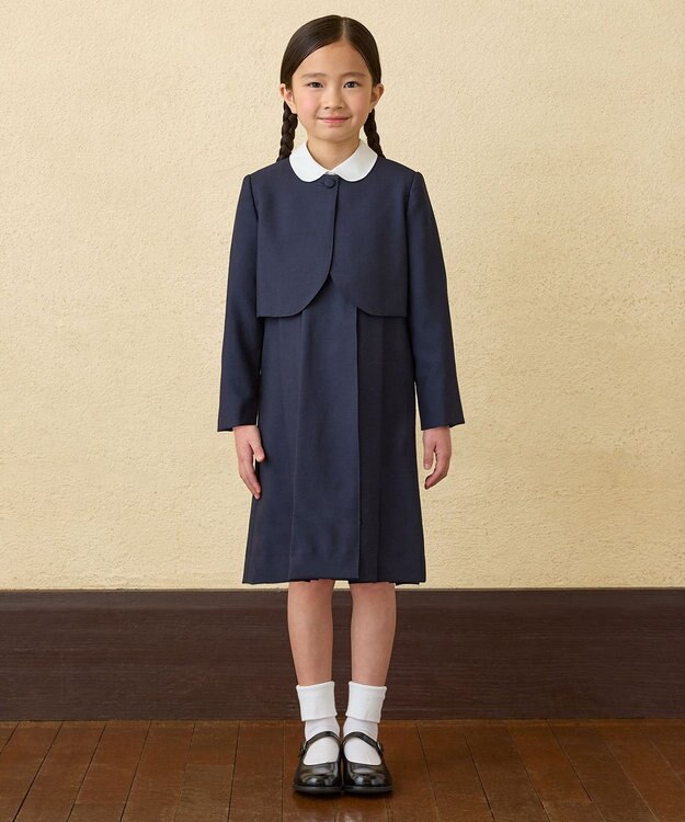 MIKI HOUSE HOT BISCUITS 【ミキハウス】【100-140cm】 ピケ素材の長袖ブラウス 白