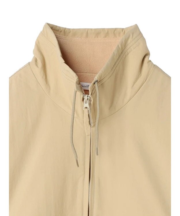 CRAFT STANDARD BOUTIQUE ナイロン×裏フリースアノラックブルゾンＬ／Ｓ Beige