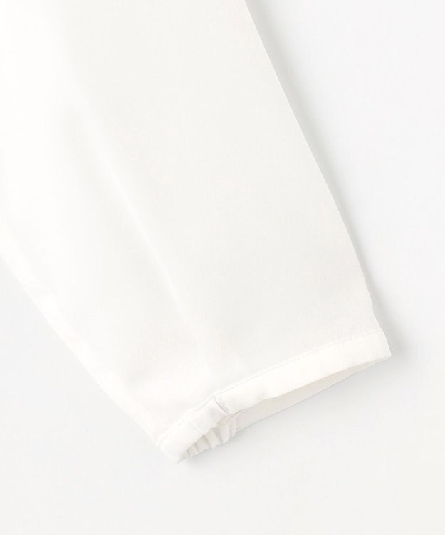 J.PRESS LADIES パウダリーツイルレースコンビ カットソー ホワイト系