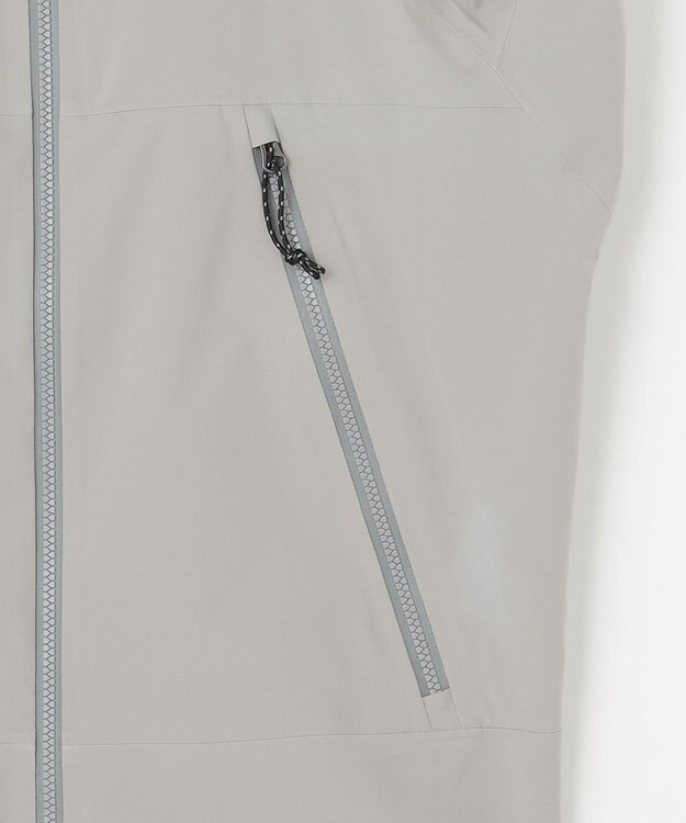 JOSEPH ABBOUD MOUNTAIN 【ECO撥水/耐水性/透湿防水素材/ストレッチ/軽量】ボイルドポリエステル3レイヤー マウンテンパーカー ライトグレー系